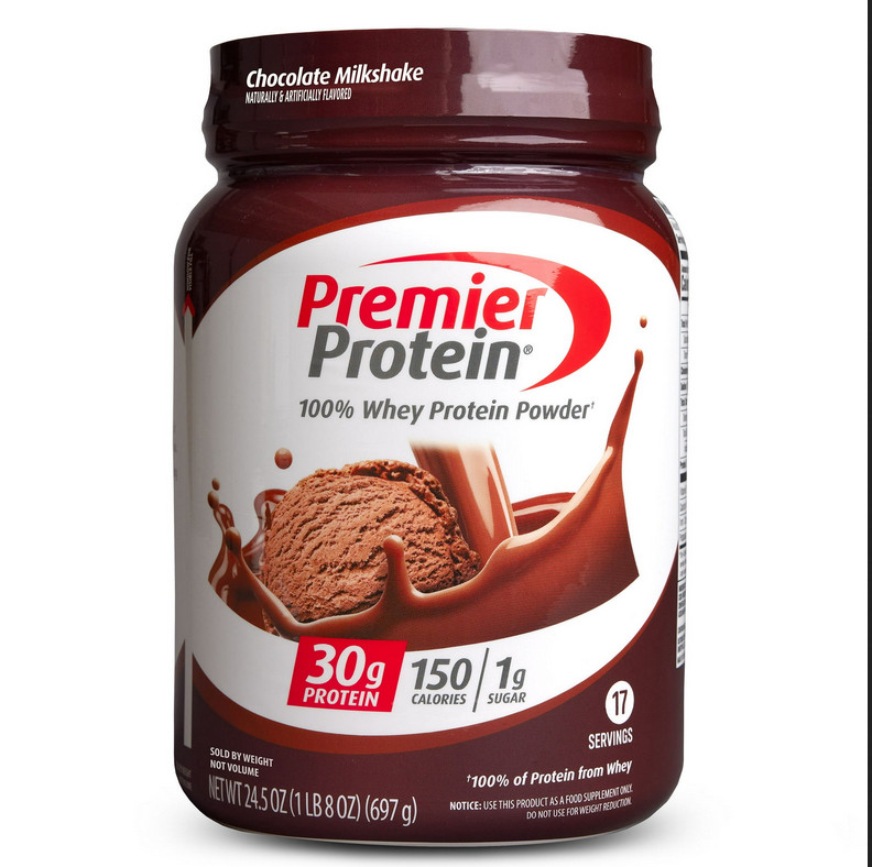 Premier Protein Whey Powder Chocolate Milkshake 30g Protein – 4 Pack 98 oz Total