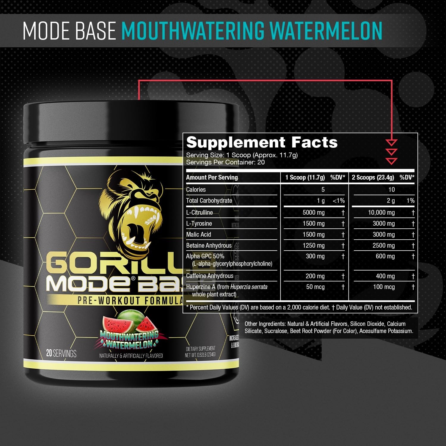 Pre Workout Powder – Boost Nitric Oxide, Intense Focus, Endurance, Energy – 234g