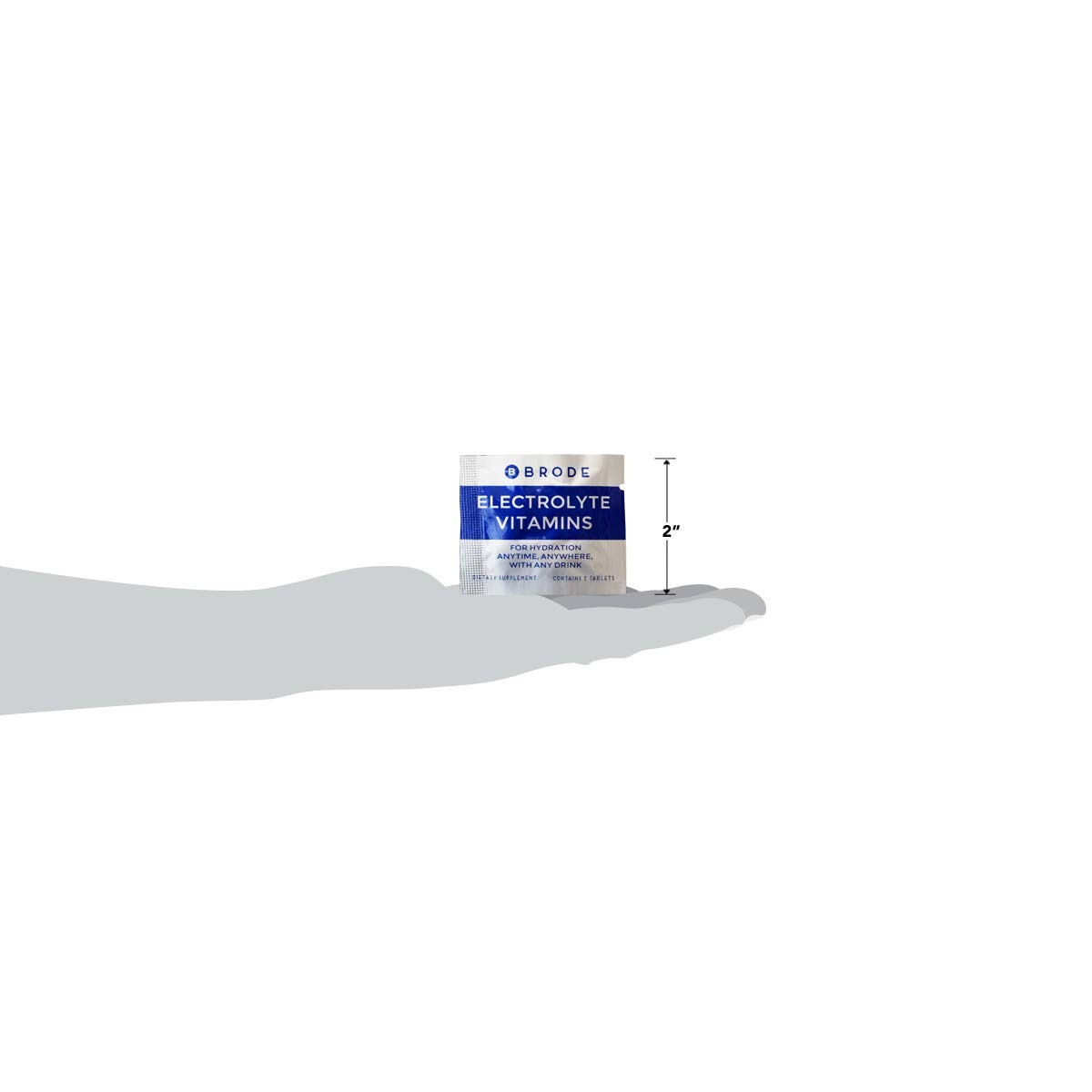 Brode Electrolyte Vitamin – Portable Zero-Sugar Electrolyte Tablets – No Gross