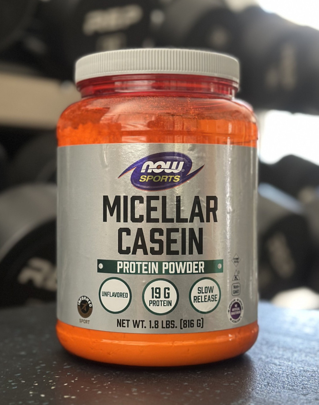 Now Sports-Micellar Casein (Unflavored) 1.8 lbs