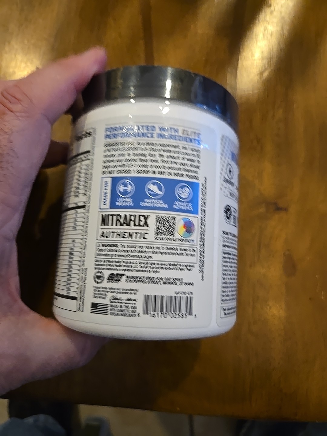 Nitraflex Sport Pre-Workout Powder 20 Servings – Blue Raspberry Exp 07/2027