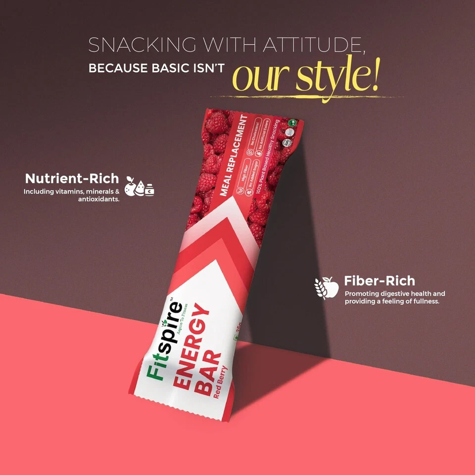 Fitspire Banana Walnut Energy Bar | 21g Protein With Premium Advanced Whey Blend