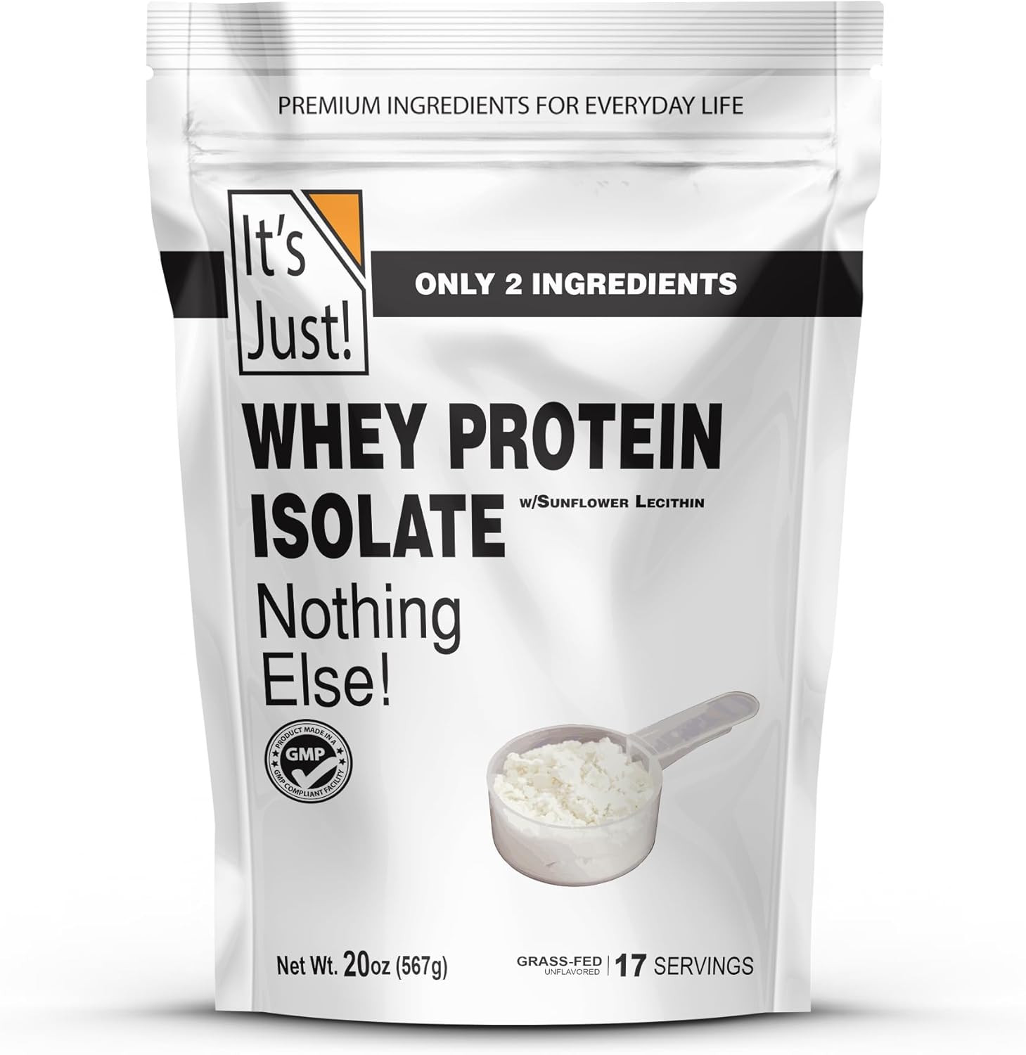 – Whey Protein Isolate, Ultra Premium Grass-Fed, Unflavored, Made in USA, Pure 9