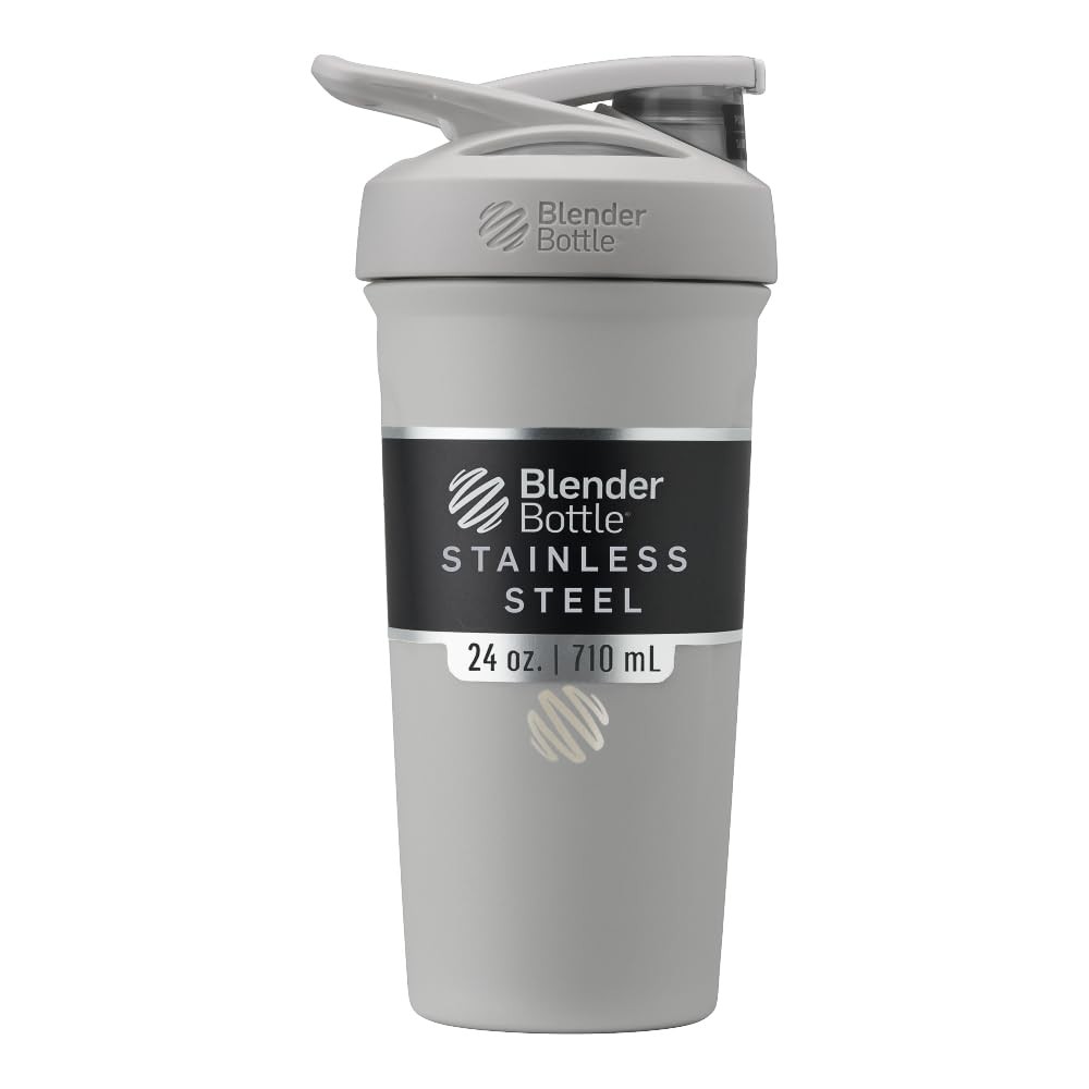 Blenderbottle Sport Insulated Stainless Steel Shaker Bottle Wire Whisk 24-Ounce