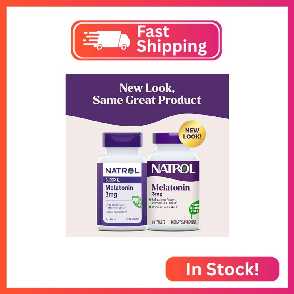 Natrol Melatonin 3 mg, Dietary Supplement for Restful Sleep, Sleep Supplements f