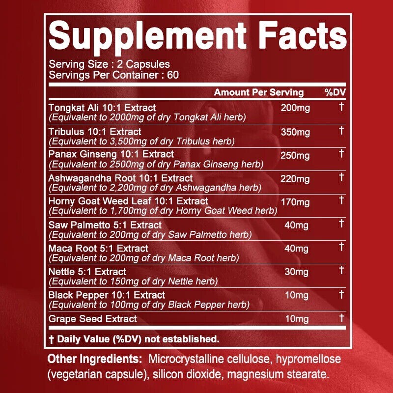 Testosteron Booster for Men,Promotes Muscle Growth, Improve Muscle Strength
