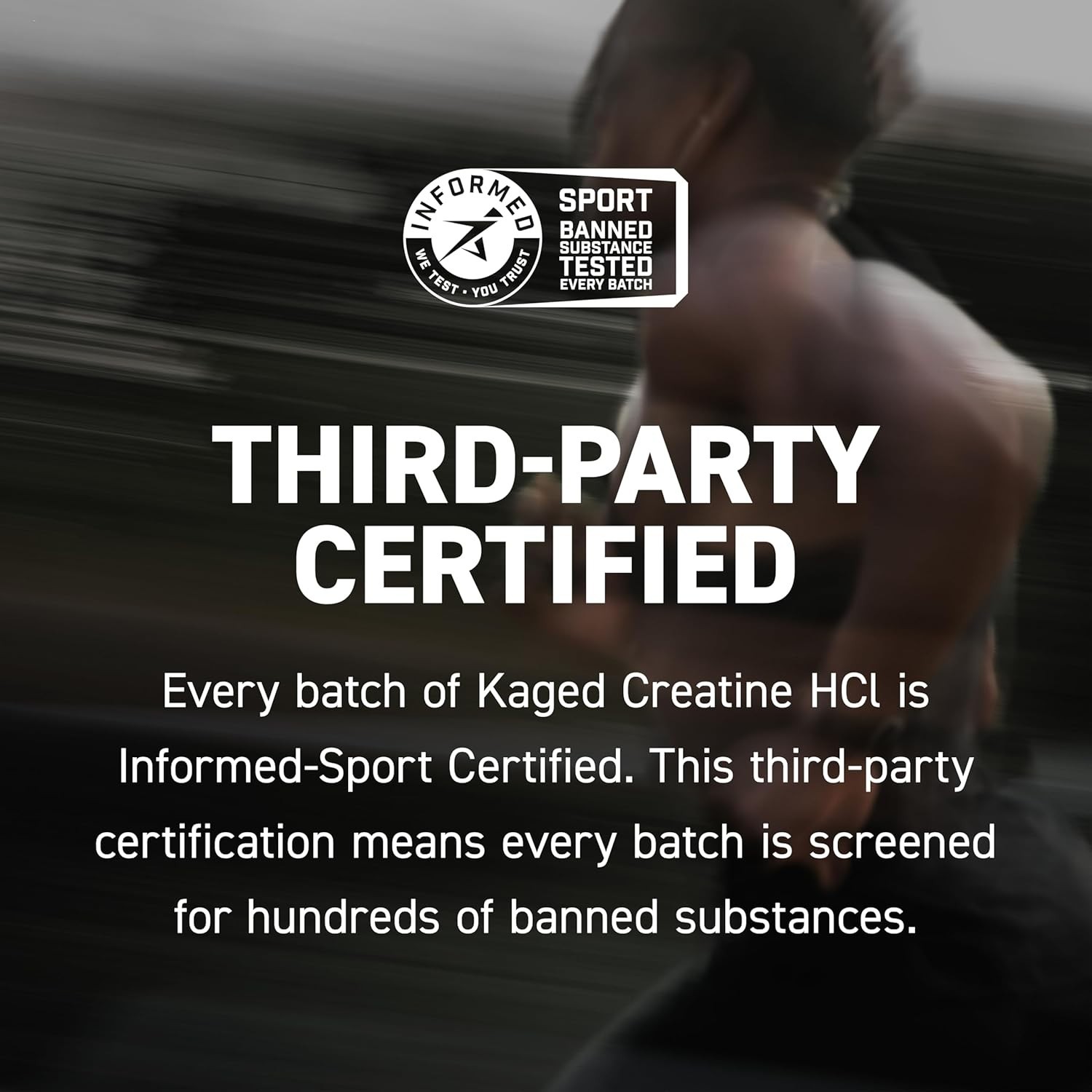 Highly Soluble Creatine HCl Powder – 750mg, 75 Servings for Optimal Performance