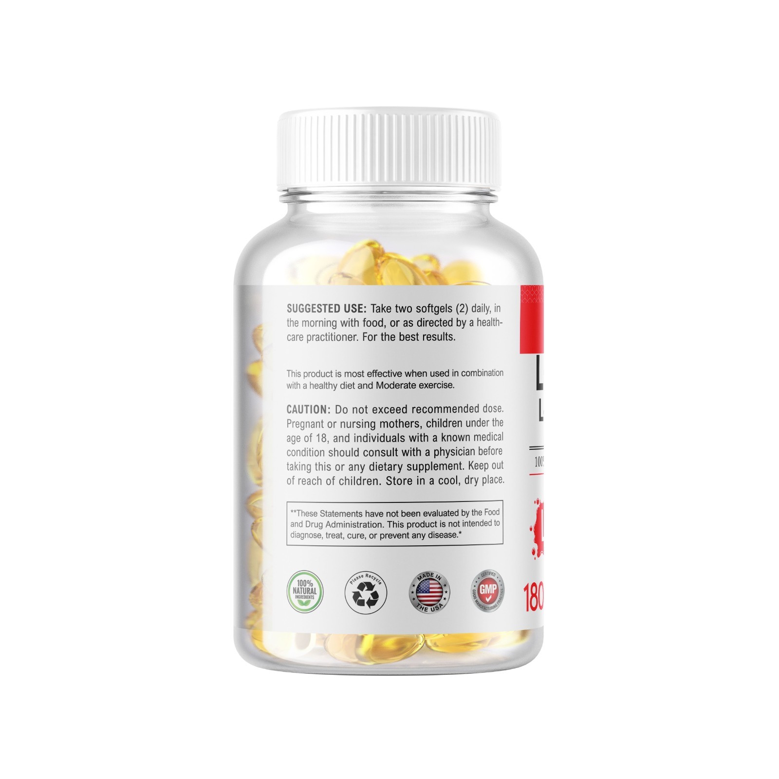 L-Arginine L-Citrulline Complex 3000mg, 180 Softgels – Non-GMO 90 Servings