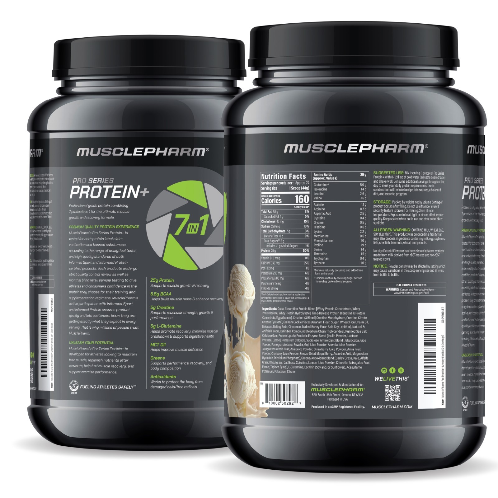Pro Series Protein+, Rich & Creamy Vanilla, 2.3 lbs (1.06 kg)