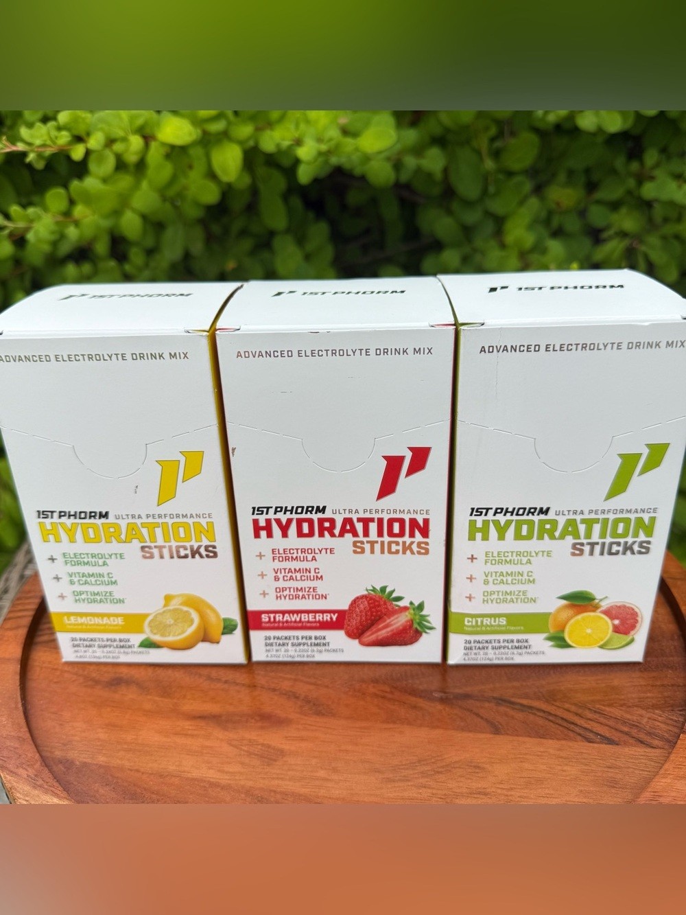 NEW LOT OF 3 BOXES (60 Packets) 1st Phorm Hydration Sticks Electrolyte Drink Mix