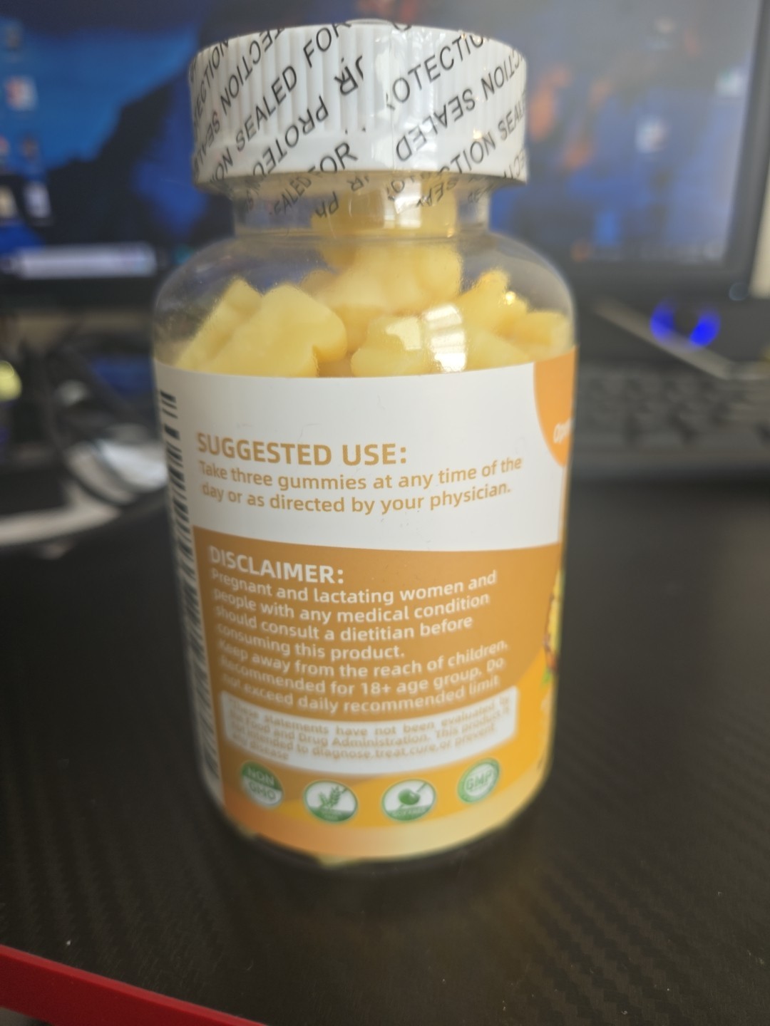 Openovomins Creatine Gummies, Pineapple Flavor