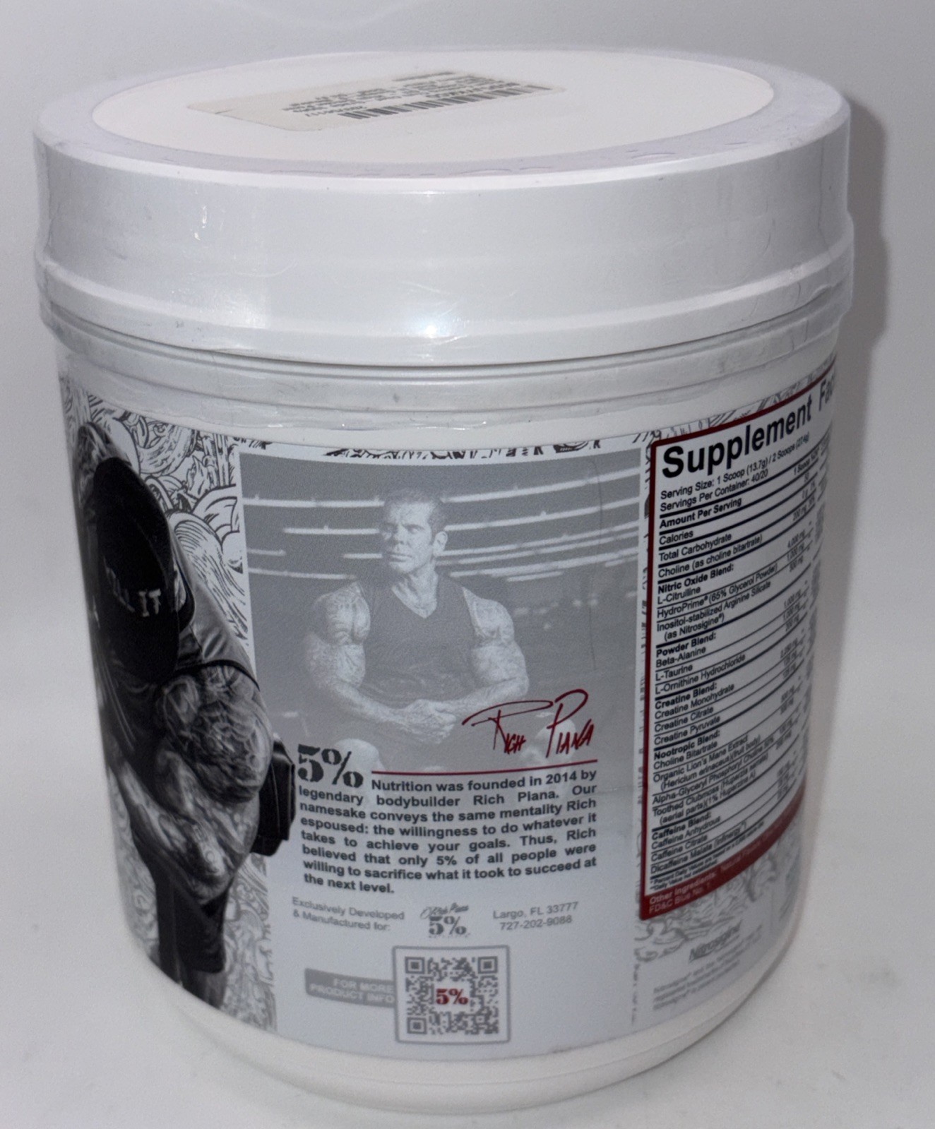 Rich Piana Reloaded High Stim Pre-Workout | Ultra Energy, Focus, Pumps, Power