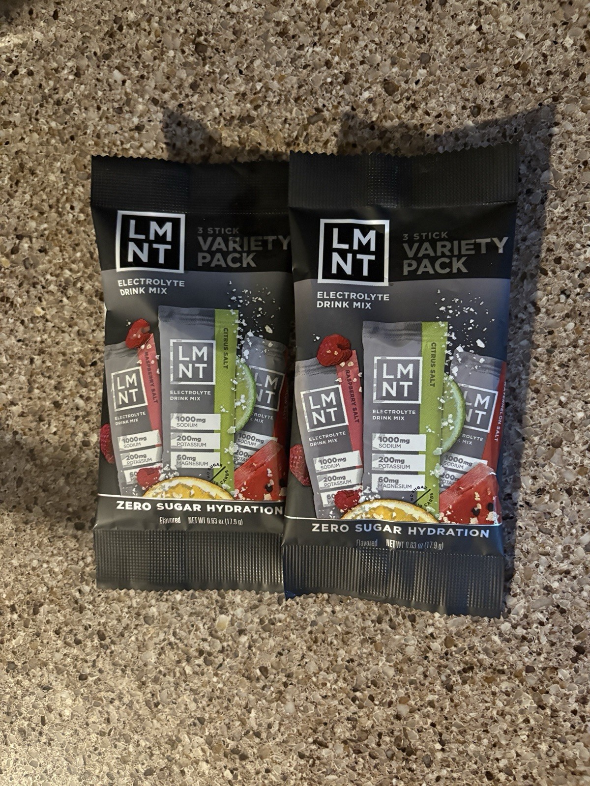 6 LMNT Electrolyte Drink Mixes 2x 3 Stick Variety Pack Citrus Raspberry Melon
