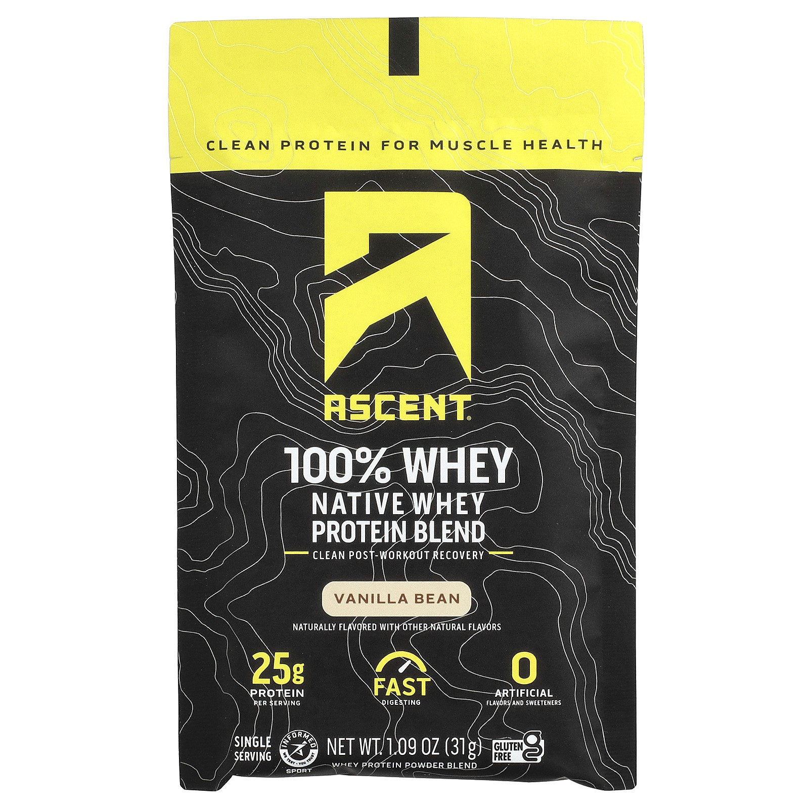 Native Whey Protein Blend, Vanilla Bean, 15 Packets, 1.09 oz (31 g) Each