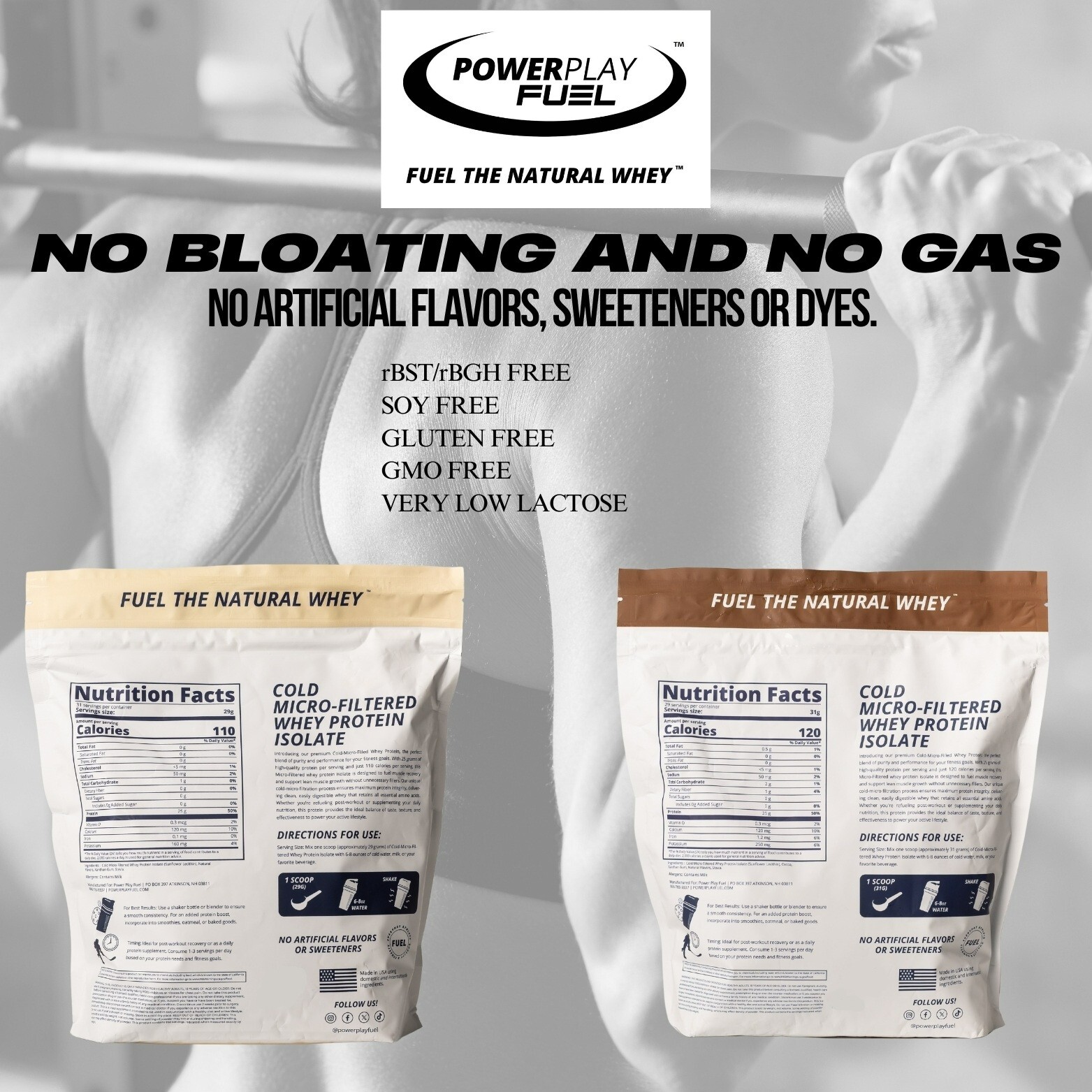 Power Play Fuel Cold Micro-Filtered Whey Protein Isolate Powder – Chocolate