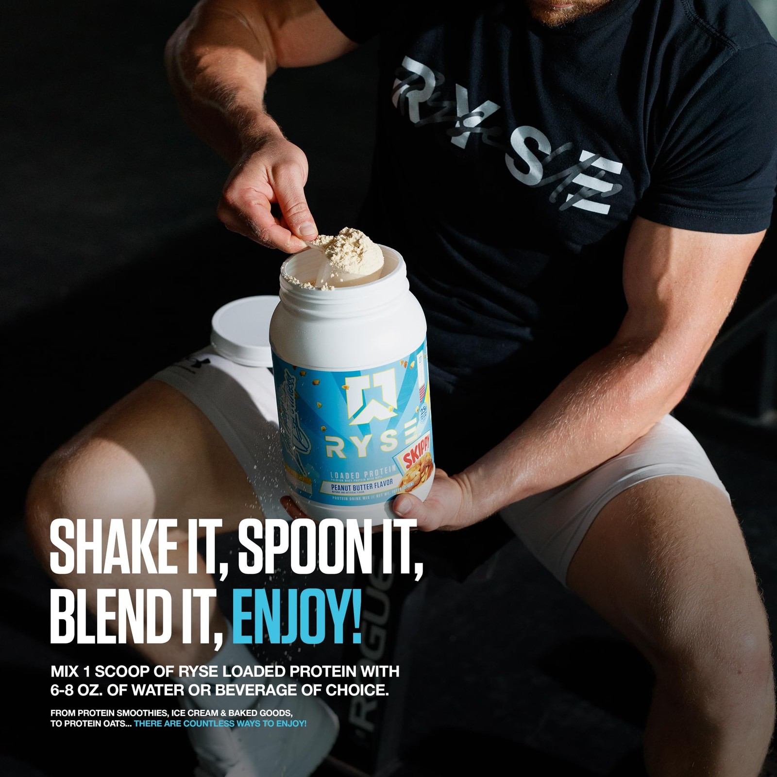 RYSE Loaded Protein Powder – Jet-Puffed Marshmallow – 25g Whey Protein Isolat…