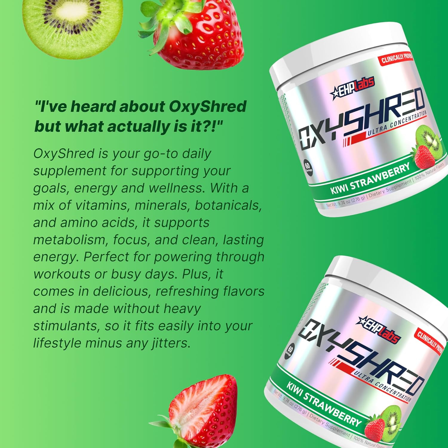 Oxyshred Pre Workout Powder – Preworkout Powder with L Glutamine & Acetyl L Carn
