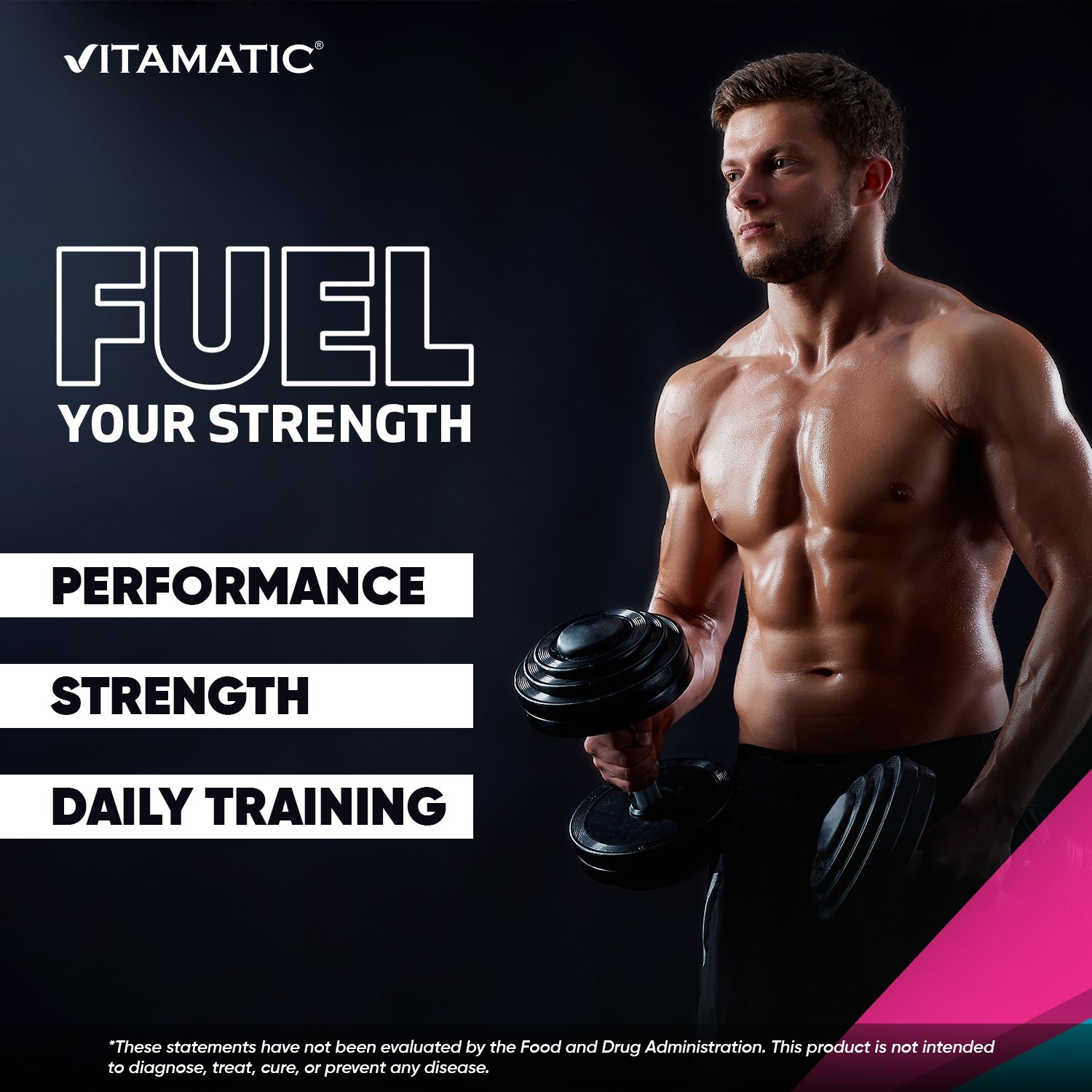 Vitamatic Creatine Monohydrate Powder – 5000 mg Per Serving, 1 kg