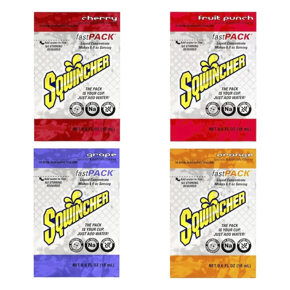 Liquid Electrolyte Concentrate, Classic Fruit Orchard, 4-Flavor Variety Pack