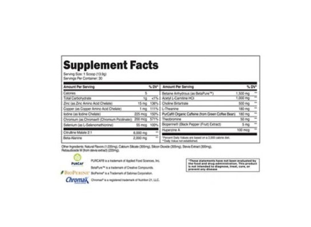 Lean Cutting Pre-Workout Formula – Blue Raspberry (0.92 Lbs. / 30 Servings)