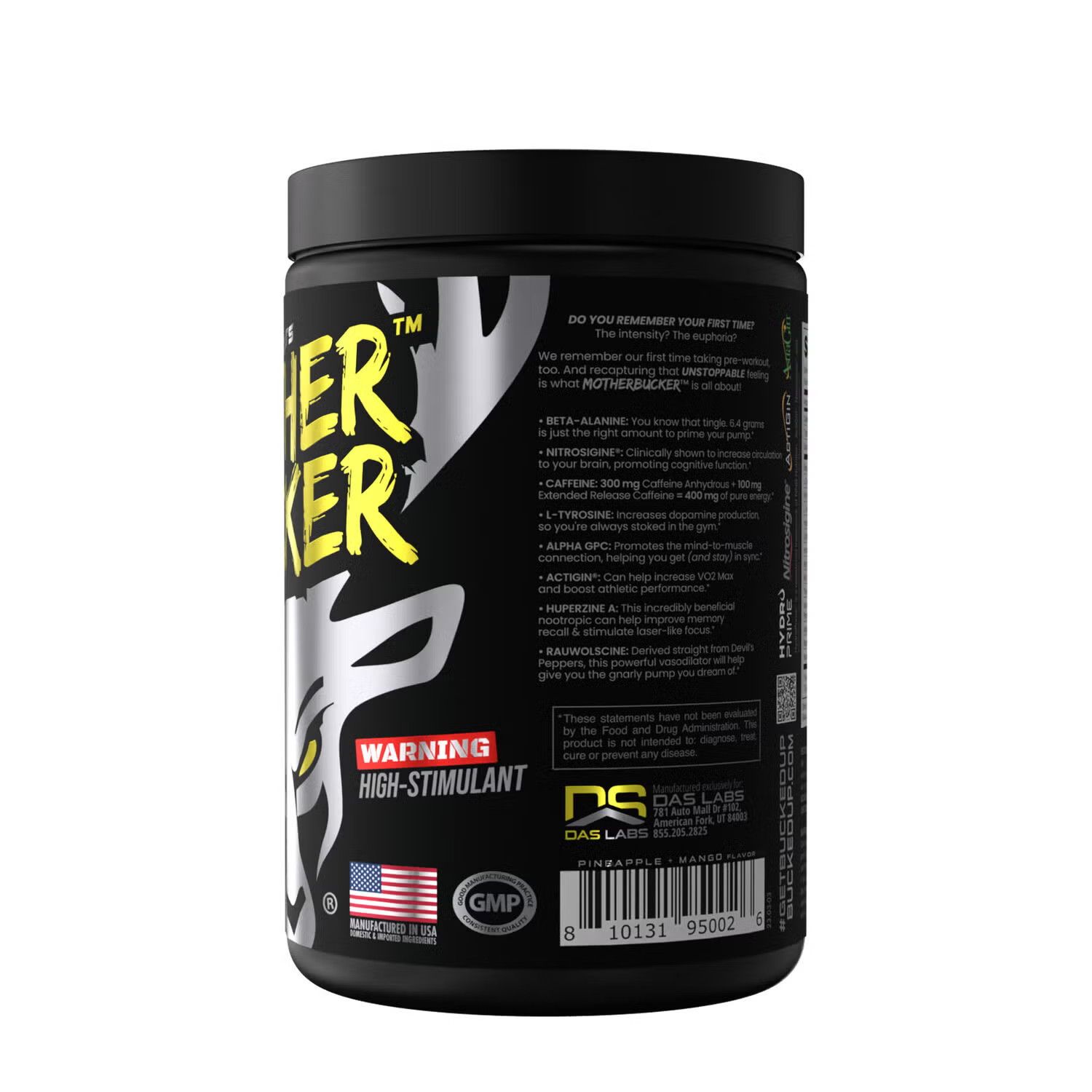 Bucked Up Mother Bucker Musclehead Mango Pre Workout Energy Expire 2027