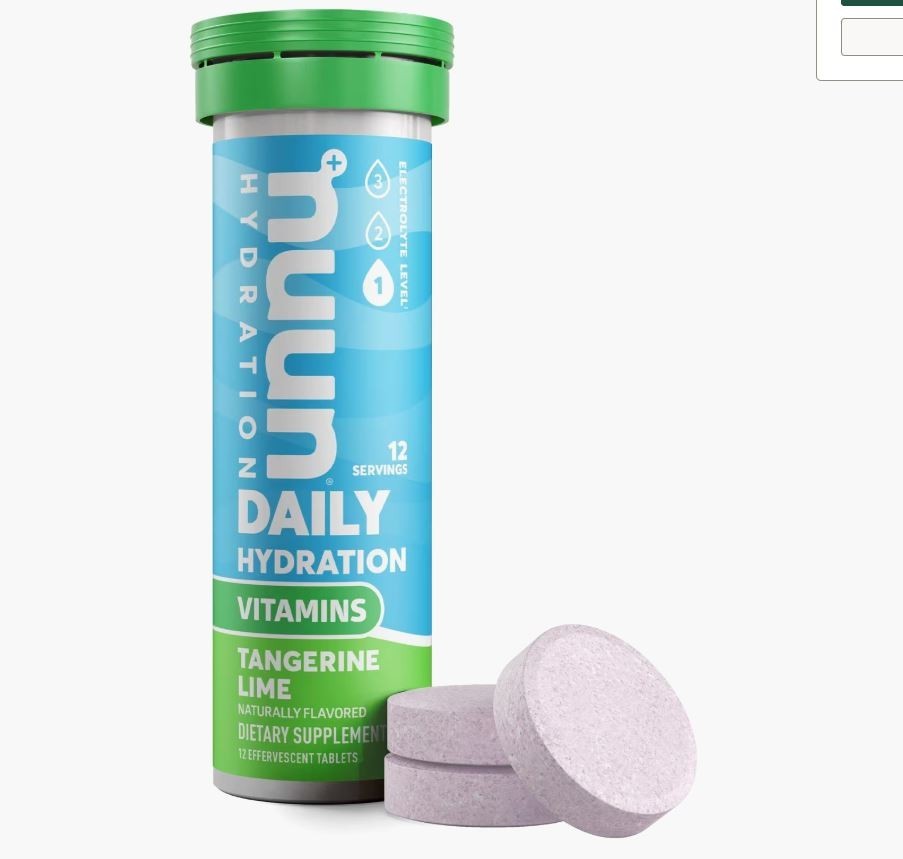 1 Nuun Hydration Electrolyte Drink Tablets Tangerine Lime 10 Count BB08/27