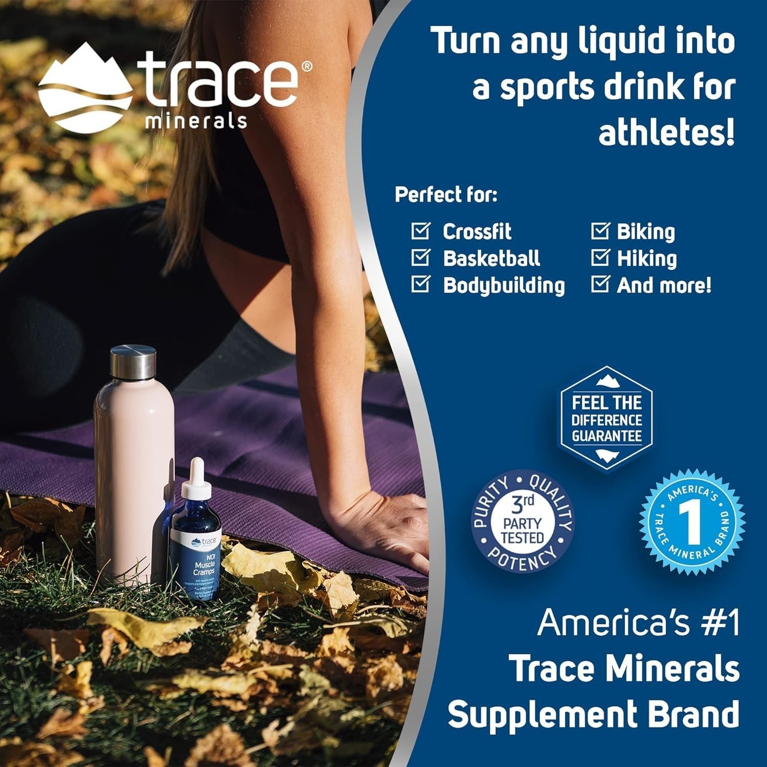 Trace Minerals NO! Muscle Cramps – Supplement for 4.06 Fl Oz (Pack of 1)