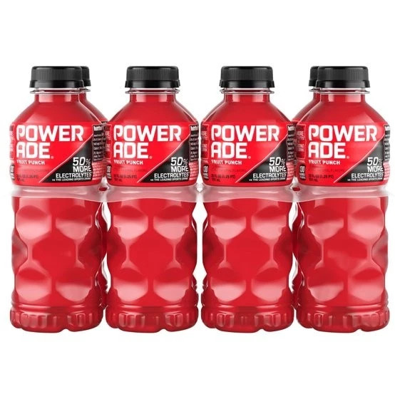 POWERADE Fruit Punch Electrolyte Sports Drink Bottles, 20 fl oz, 8 PackPOWERADE