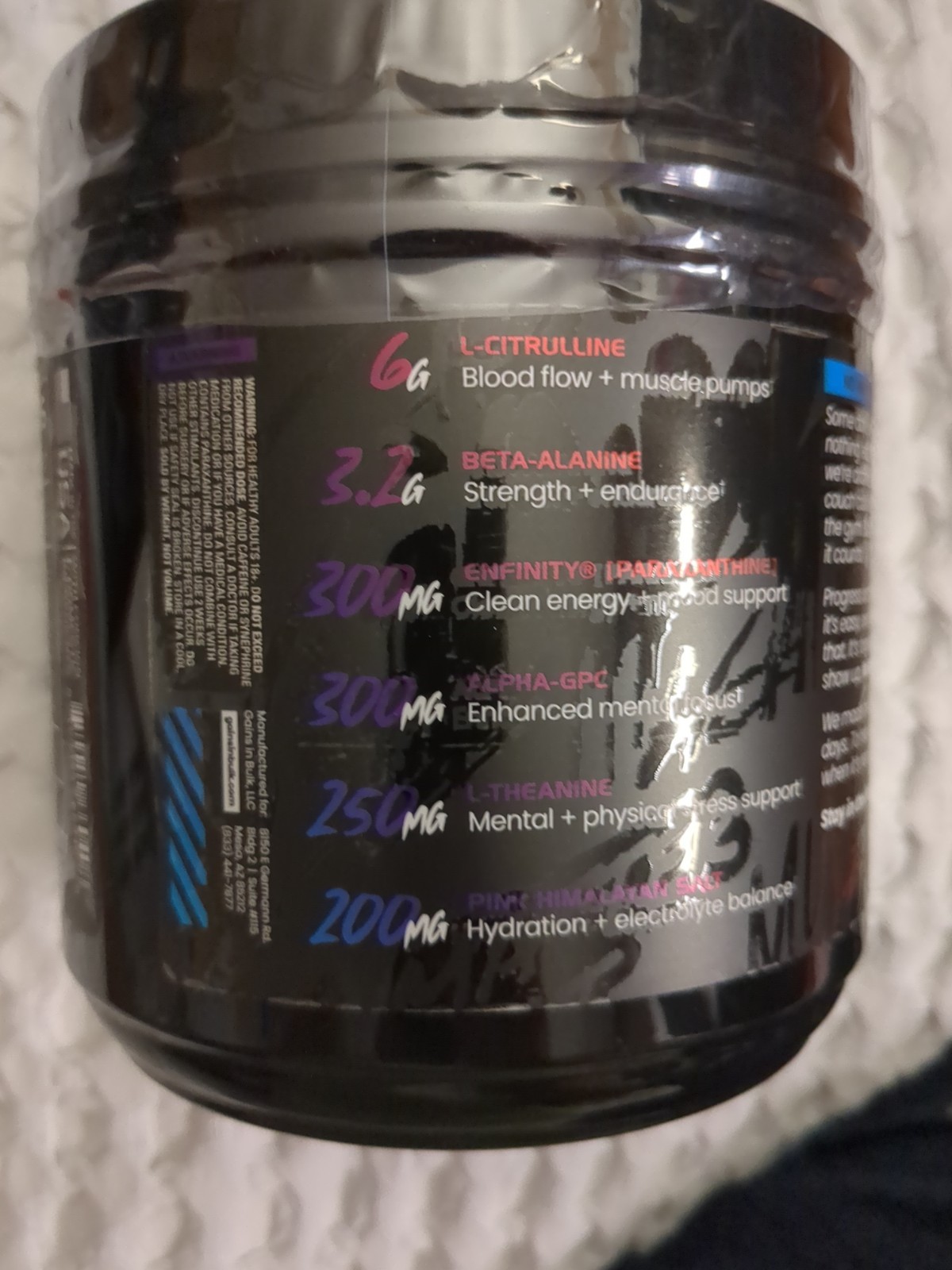 Gains No Matter What Pre Workout Flavor RocketPOP 30 Servings