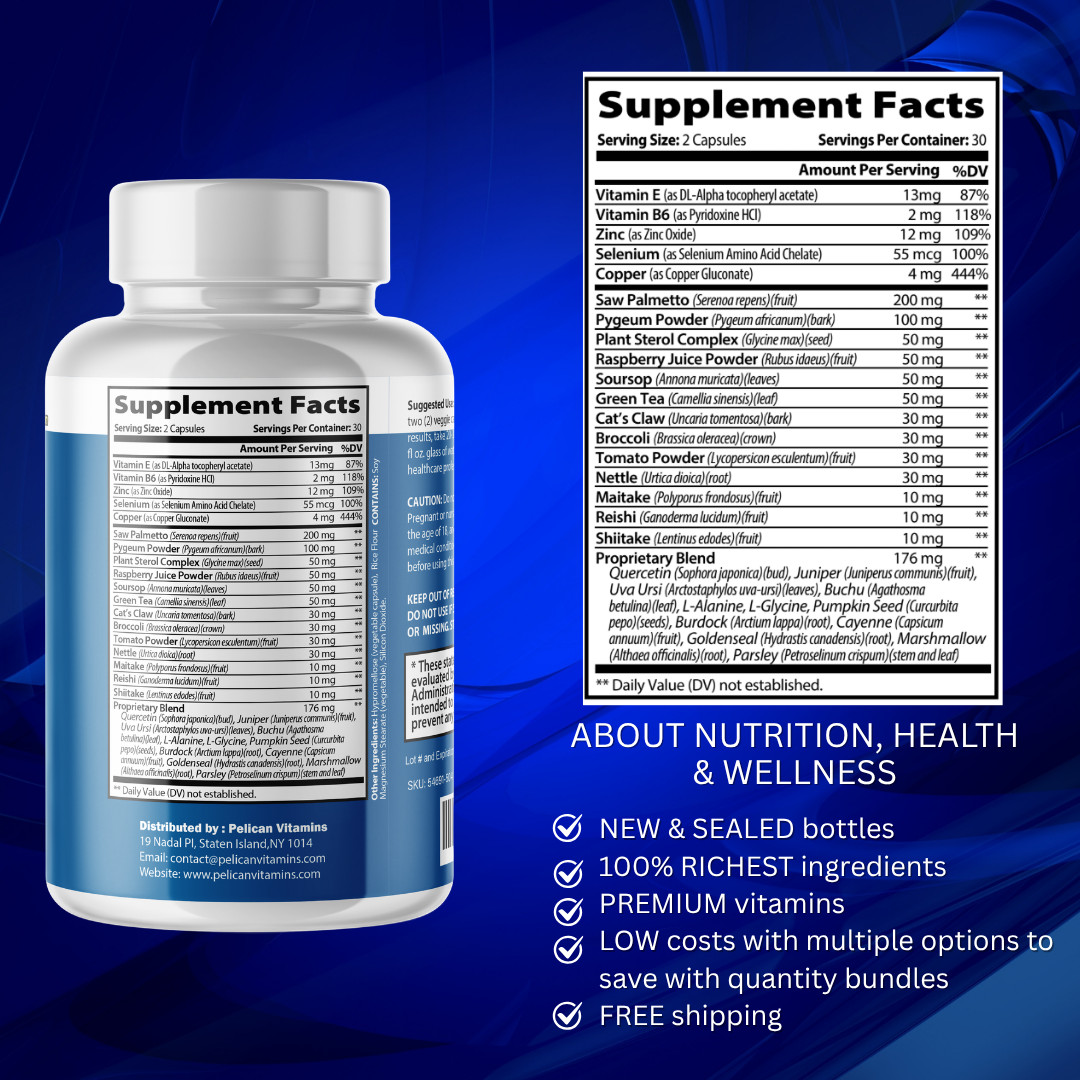 UroZen- Prostate Support- 5 Bottles- 300 Capsules