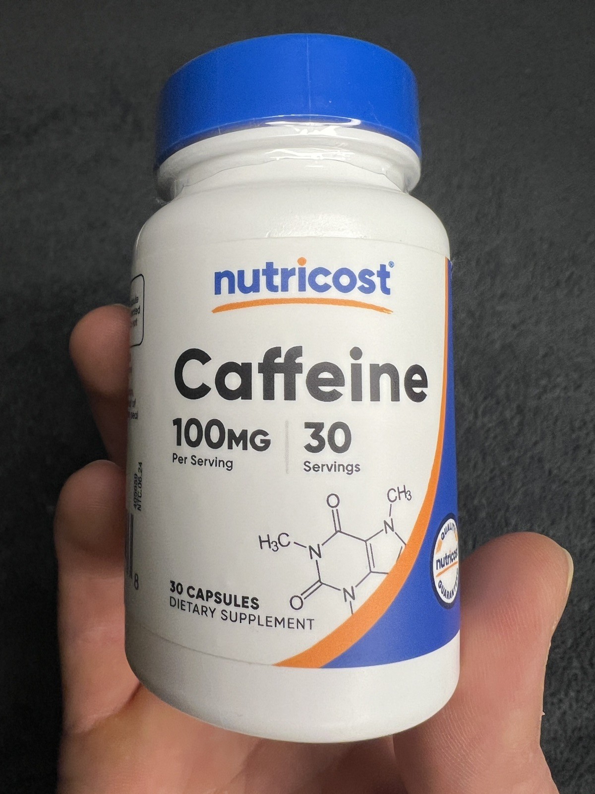 Nutricost Caffeine Pills 100mg, 30 Capsules