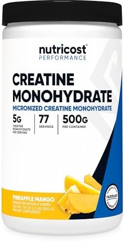 Nutricost Creatine Monohydrate Micronized Powder 500G, 100 Servings | 5000mg