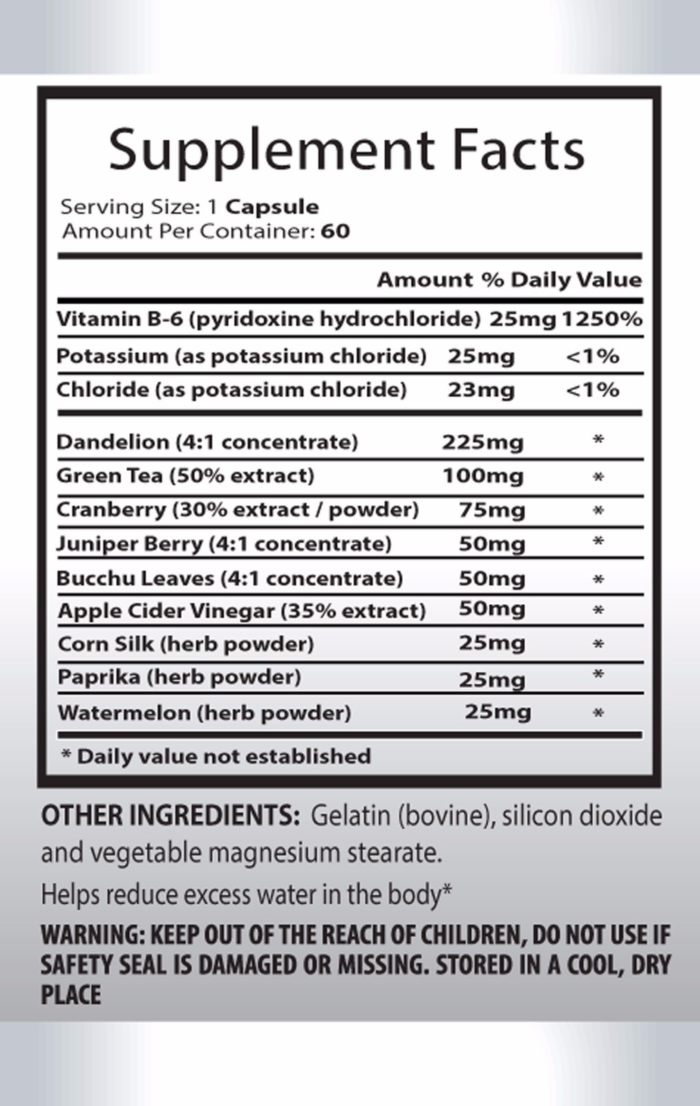 Energy supplement weight loss – WATER AWAY – ACAI BERRY COMBO – acai natural