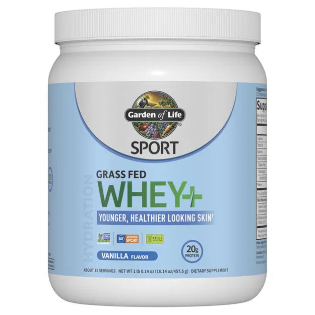 Sport Grass Fed Whey+ Skin Protein Powder – Vanilla
