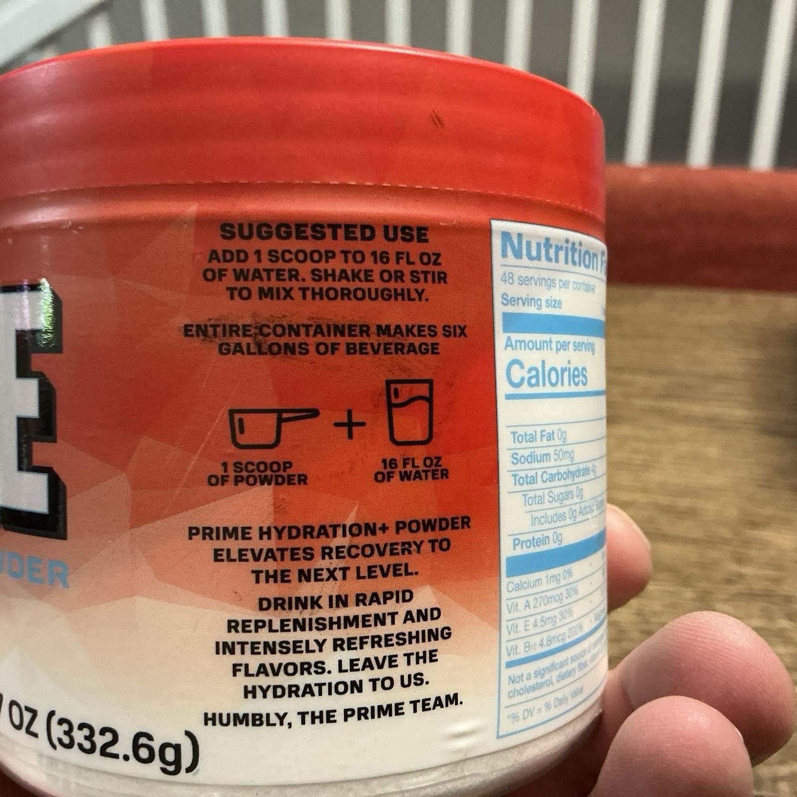PRIME Hydration+ Powder – Cherry Freeze 48 Servings – NEW SEALED-Expire 2/28