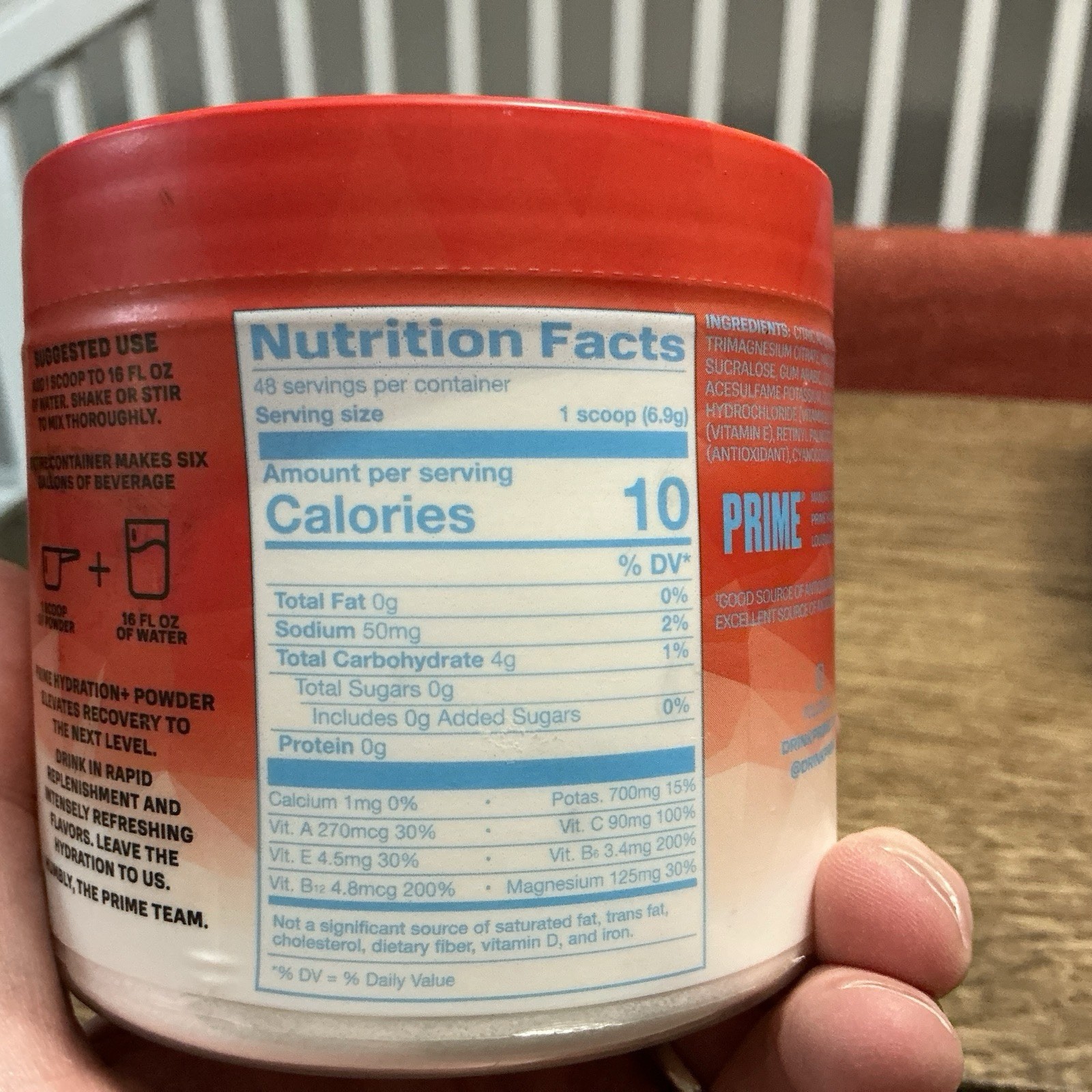 PRIME Hydration+ Powder – Cherry Freeze 48 Servings – NEW SEALED-Expire 2/28