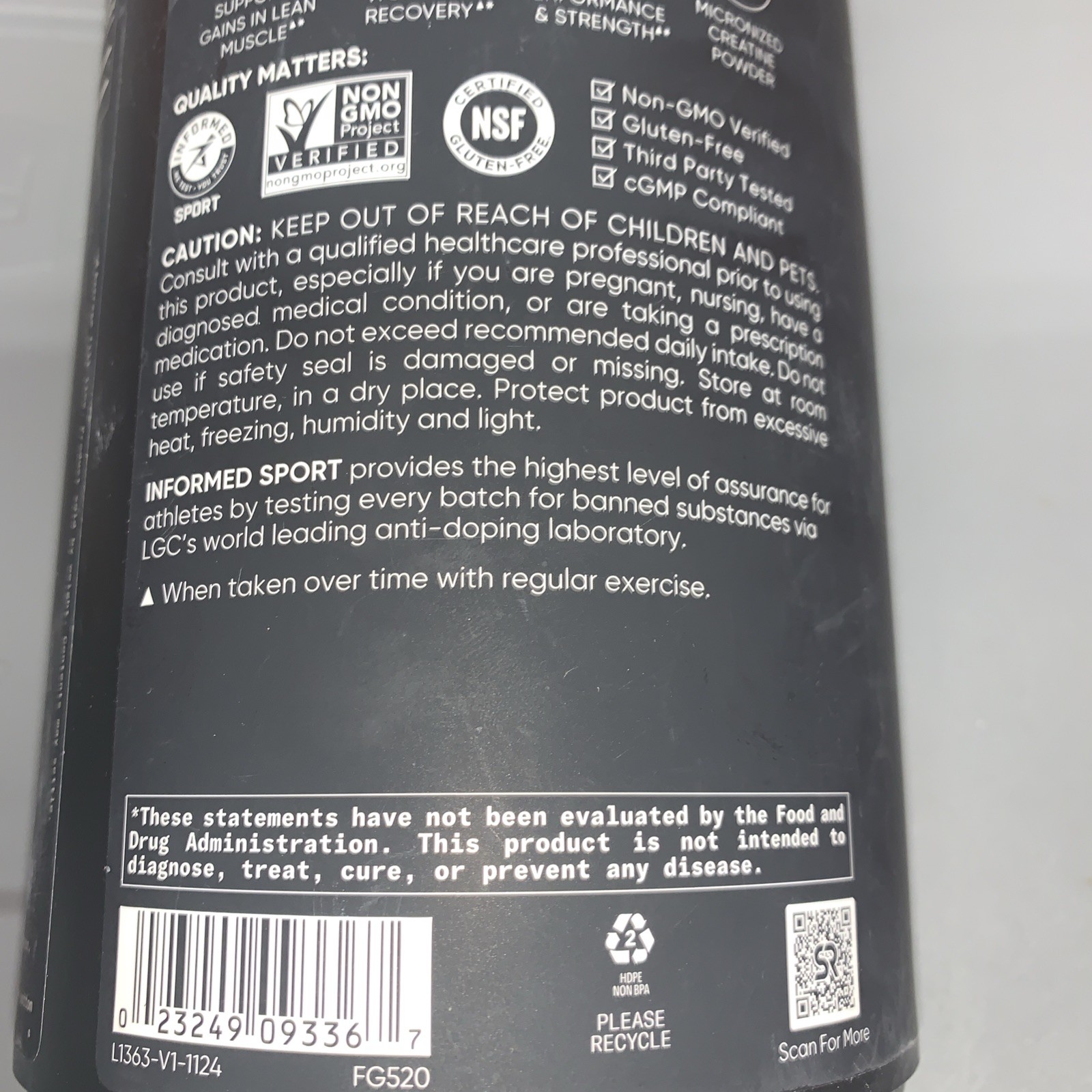Sports Research Creatine Monohydrate Unflavored Vegan 200 Servings EXP: 05/2028