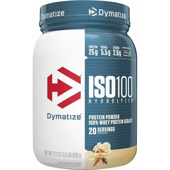 Dymatize ISO100 Whey Protein Powder Isolate, Gourmet Vanilla, 25g of Protein