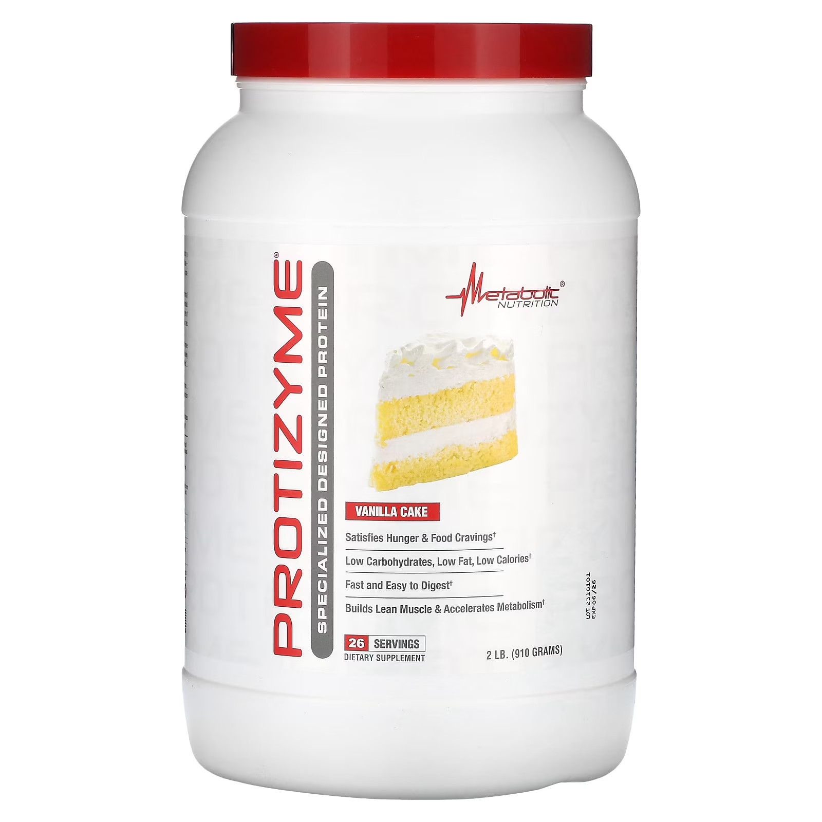 Protizyme, Specialized Designed Protein, VANILLA , 2 lb (910 g)
