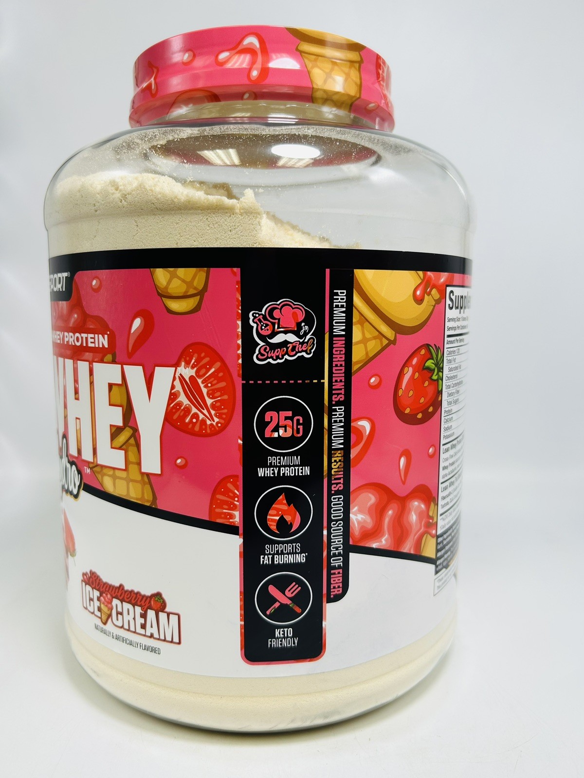 MuscleSport Lean Whey Revolution 5LB Strawberry *NEW SEALED EXP DATE 08/2027*