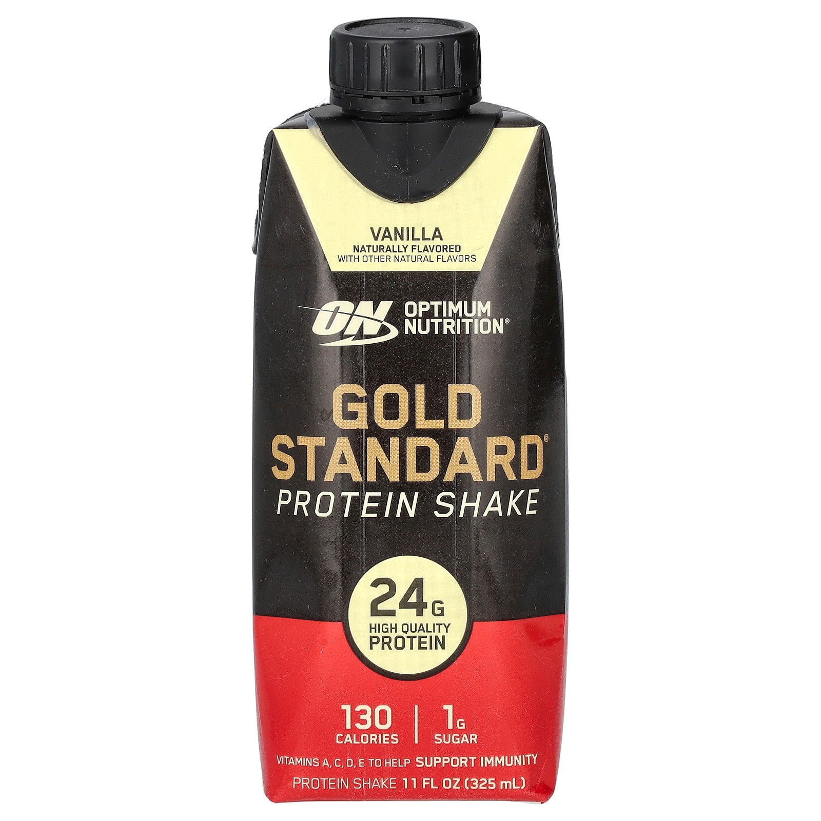 Gold Standard Protein Shake, Vanilla, 4 Cartons, 11 fl oz (325 ml) Each