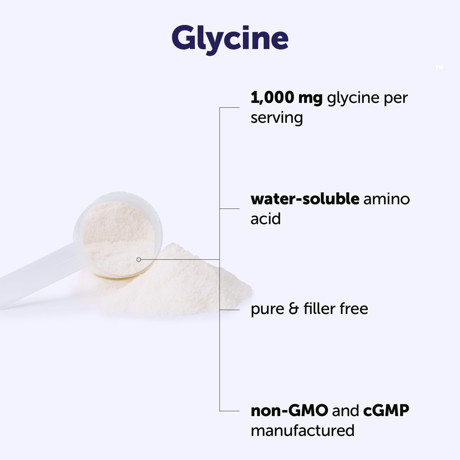 Micro Ingredients Glycine Powder, 500 g 1.1 Pounds, Glycine 1000mg Per Servin…