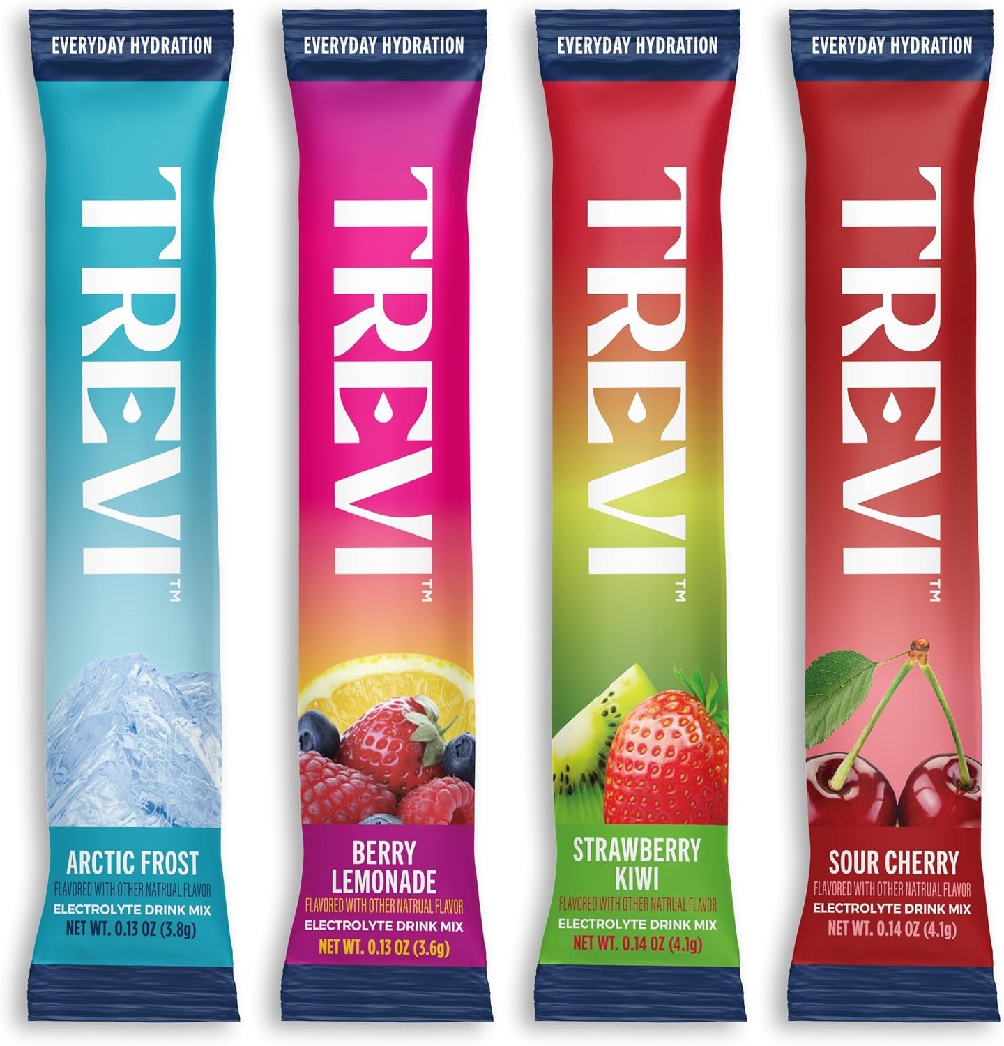 TREVI Electrolytes Powder Packets, Sugar Free Hydration, Favorites 20 Pack | Ess