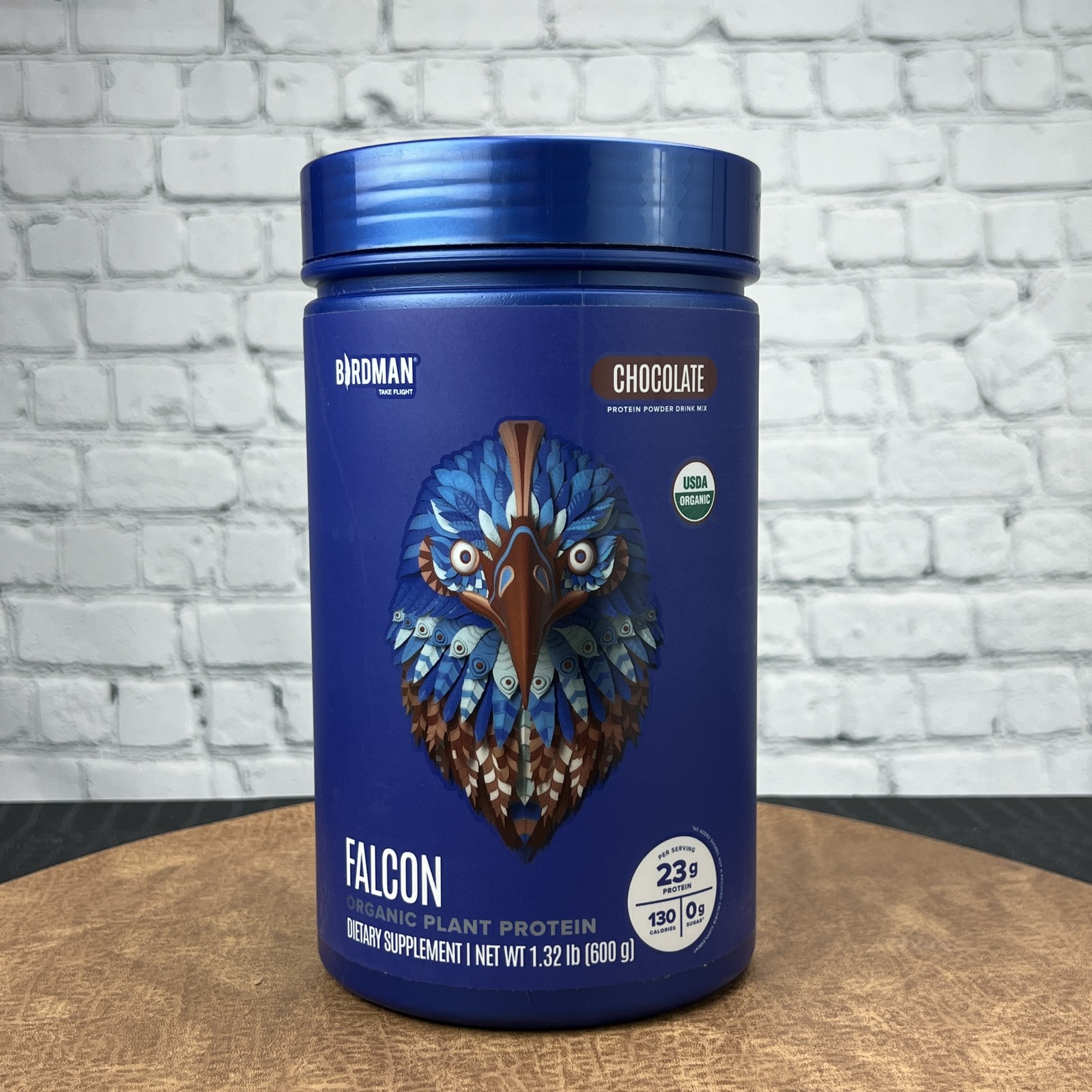 Birdman Falcon Organic Chocolate Plant Protein Powder 1.34lbs Vegan