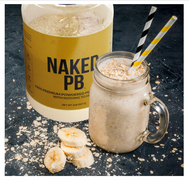 Naked PB 1.5 LB Powdered Peanut Butter – Vegan, No Salt/Sugar, 45 Servings