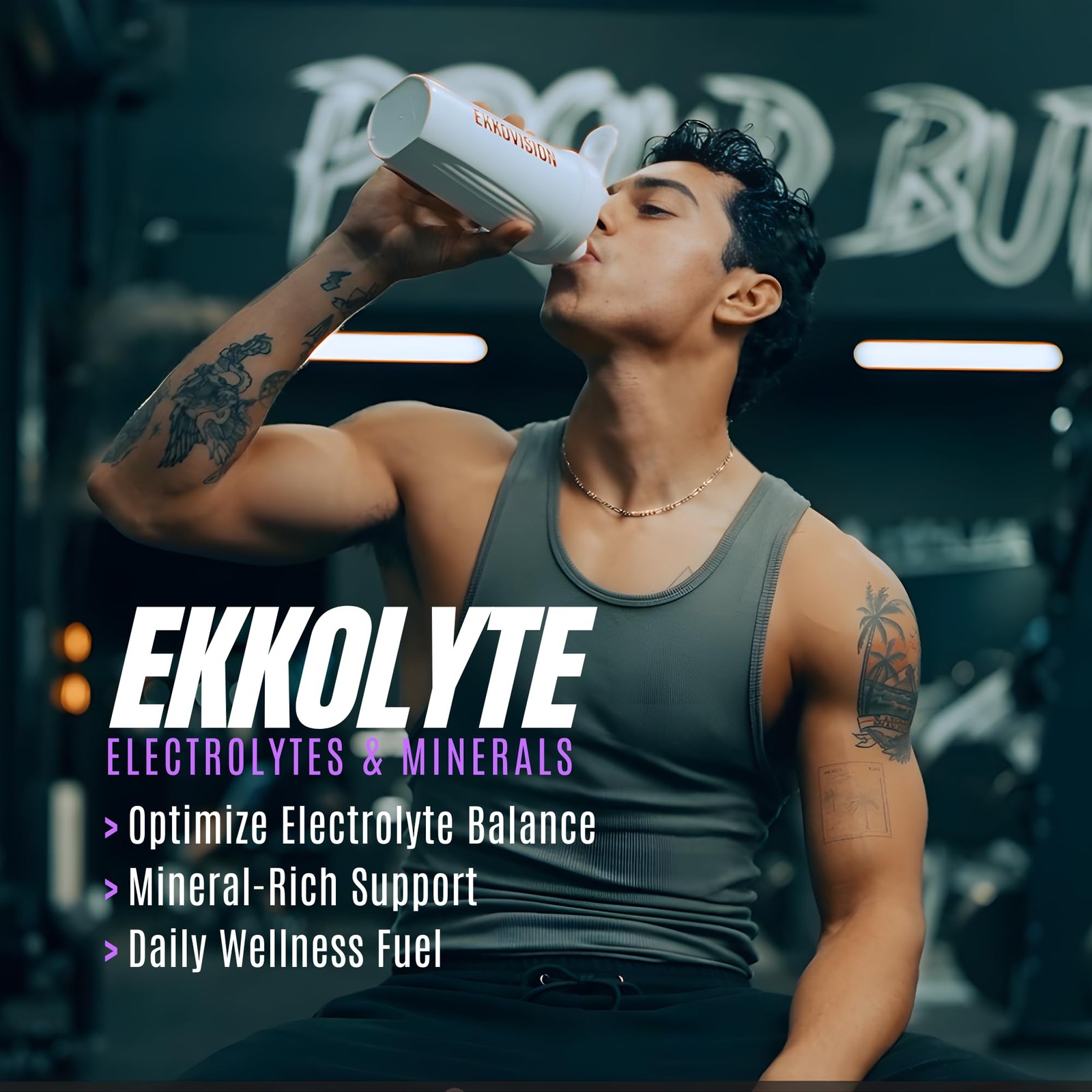 Ekkovision Ekkolyte Powder 50 Mg Vitamin C 155 Mg Magnesium For Hydration