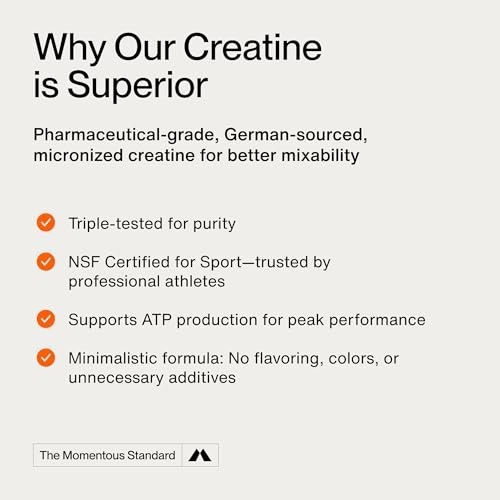 Creatine Monohydrate Powder – Boost Strength, Lean Muscle & Recovery – NSF Certi