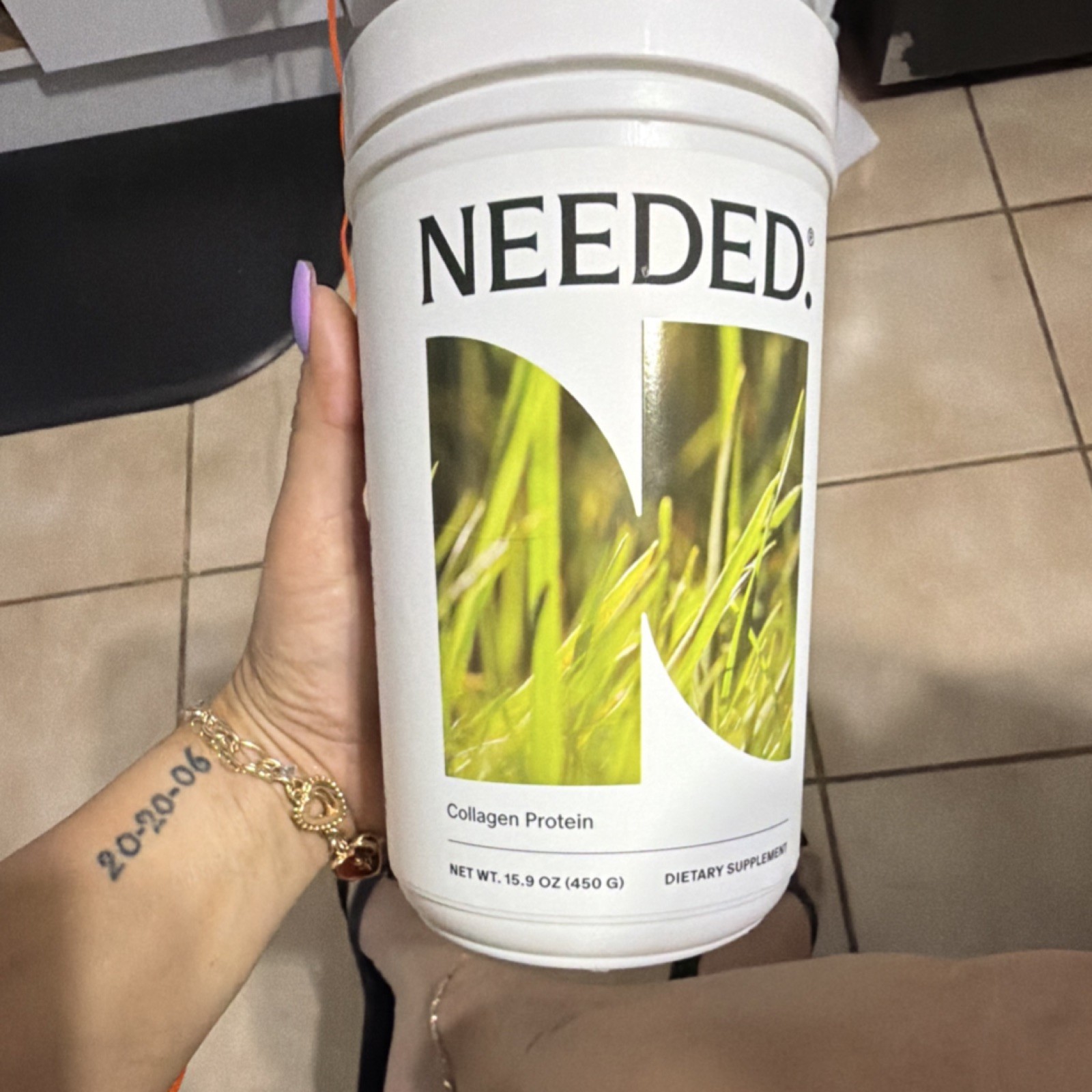 NEEDED. Collagen Protein Powder Hydrolyzed Bovine Collagen Non-GMO 15.9 oz