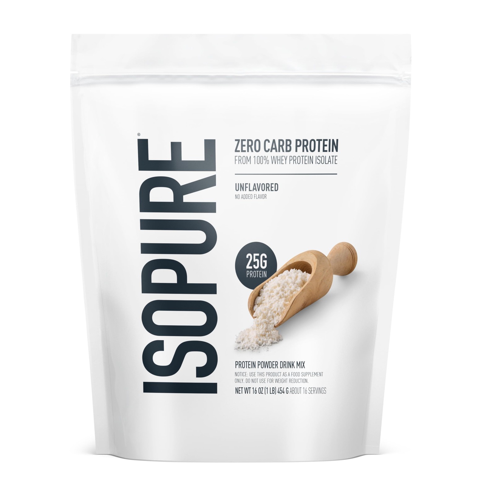 Isopure Zero Carb 100% Pure Whey Isolate Protein Powder, Gluten Free, with Vi…