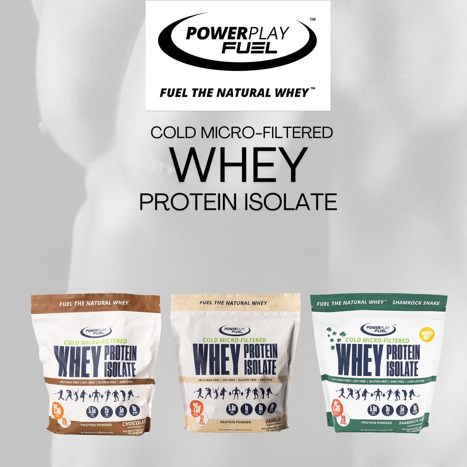 Power Play Fuel Cold Micro-Filtered Whey Protein Isolate Powder – Shamrock Shake